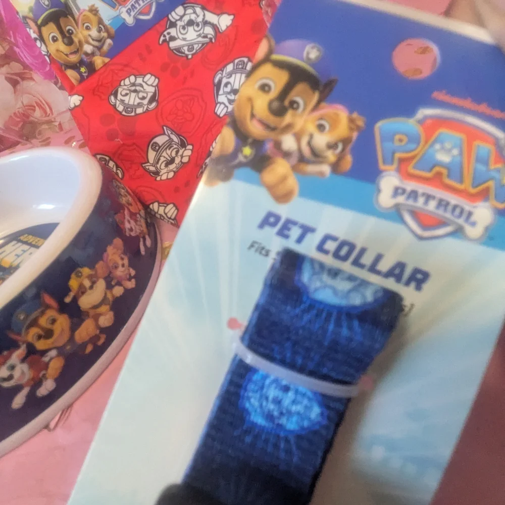 Paw Patrol Pet Collar, Bowl, and Bandana Set